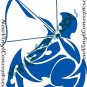 Sagittarius Zodiac Astrological Sign Symbol Tribal Decal Sticker