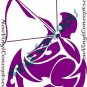 Sagittarius Zodiac Astrological Sign Symbol Tribal Decal Sticker