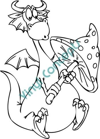 Funny Dragon Style#2 (Fantasy & Science Fiction) Decal Sticker
