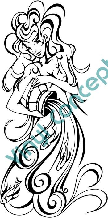 Zodiac Style#1 Astrological Sign Symbol Decal Sticker