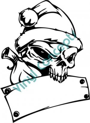 Skull Template #1 (Fantasy & Science Fiction) Decal Sticker
