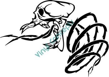 Skull Vegatation #2 (Fantasy & Science Fiction) Decal Sticker
