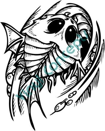 Water Monster #1 (Fantasy & Science Fiction) Decal Sticker