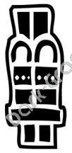Acati Reed Aztec Ancient Logo Symbol (Decal - Sticker)