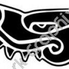 Cipactli Crocodile Aztec Ancient Logo Symbol (Decal - Sticker)