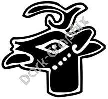 Mazatl Deer Aztec Ancient Logo Symbol (Decal - Sticker)