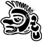 Ozomatli Monkey Aztec Ancient Logo Symbol (Decal - Sticker)