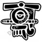 Quiauitl Rain Aztec Ancient Logo Symbol (Decal - Sticker)