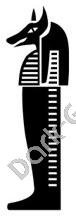 Egyptian Deity Egyptian Ancient Logo Symbol (Decal - Sticker)