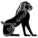 Egyptian Deity 2 Egyptian Ancient Logo Symbol (Decal - Sticker)