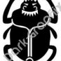Scarab Dung Beetle Egyptian Ancient Logo Symbol (Decal - Sticker)
