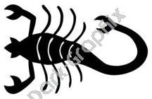 Scorpion Egyptian Ancient Logo Symbol (Decal - Sticker)