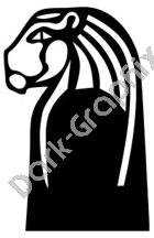 Strength Egyptian Ancient Logo Symbol (Decal - Sticker)