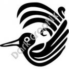Bird 2 Meso Deko Ancient Logo Symbol (Decal - Sticker)