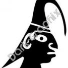 Face Meso Deko Ancient Logo Symbol (Decal - Sticker)