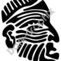 Face 2 Meso Deko Ancient Logo Symbol (Decal - Sticker)