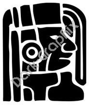 Face 4 Meso Deko Ancient Logo Symbol (Decal - Sticker)