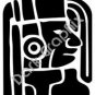 Face 4 Meso Deko Ancient Logo Symbol (Decal - Sticker)