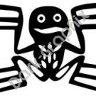 Frog Meso Deko Ancient Logo Symbol (Decal - Sticker)
