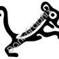 Jaguar Meso Deko Ancient Logo Symbol (Decal - Sticker)