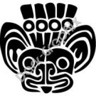 Jaguar Head Meso Deko Ancient Logo Symbol (Decal - Sticker)