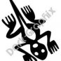 Lizard 2 Meso Deko Ancient Logo Symbol (Decal - Sticker)