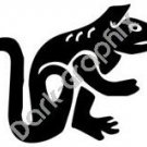 Lizard 3 Meso Deko Ancient Logo Symbol (Decal - Sticker)
