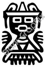 Man Meso Deko Ancient Logo Symbol (Decal - Sticker)
