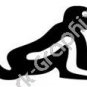 Monkey Meso Deko Ancient Logo Symbol (Decal - Sticker)