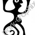 Monkey 3 Meso Deko Ancient Logo Symbol (Decal - Sticker)