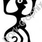 Monkey 3 Meso Deko Ancient Logo Symbol (Decal - Sticker)