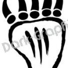 Bear Paw Native American Ancient Logo Symbol (Decal - Sticker)