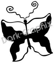 Butterfly Native American Ancient Logo Symbol (Decal - Sticker)