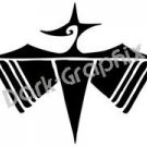 Dragonfly Native American Ancient Logo Symbol (Decal - Sticker)