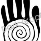 Hand Sacred Native American Ancient Logo Symbol (Decal - Sticker)