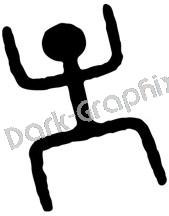 Man Native American Ancient Logo Symbol (Decal - Sticker)