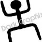 Man Native American Ancient Logo Symbol (Decal - Sticker)