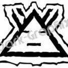 Morning Star Native American Ancient Logo Symbol (Decal - Sticker)
