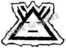 Morning Star Native American Ancient Logo Symbol (Decal - Sticker)