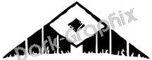 Peace Rest Native American Ancient Logo Symbol (Decal - Sticker)