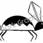 Rabbit Native American Ancient Logo Symbol (Decal - Sticker)