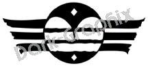Signal Message Native American Ancient Logo Symbol (Decal - Sticker)