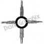 Sun Native American Ancient Logo Symbol (Decal - Sticker)