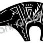 Bear Southwest Ancient Logo Symbol (Decal - Sticker)
