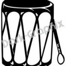 Ceremonial Drum Southwest Ancient Logo Symbol (Decal - Sticker)
