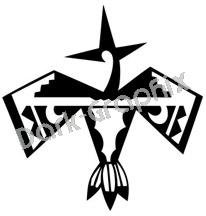 Eagle Southwest Ancient Logo Symbol (Decal - Sticker)