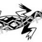 Lizard Southwest Ancient Logo Symbol (Decal - Sticker)