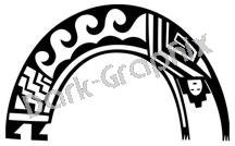 Rainbow Kachina Southwest Ancient Logo Symbol (Decal - Sticker)