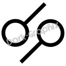 Day Night Astronomy Logo Symbol (Decal - Sticker)