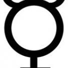 Mercury Planet Astronomy Logo Symbol (Decal - Sticker)